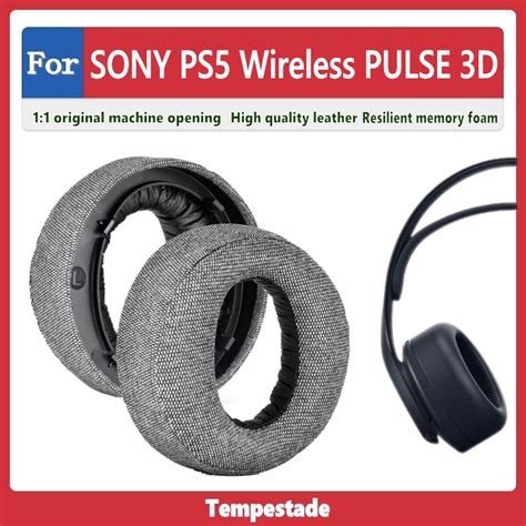 適用於 Sony Ps5 Wireless Pulse 3d 耳機套 耳機罩 耳罩 耳套 頭戴式耳機保護套 替換海綿 替 蝦皮購物