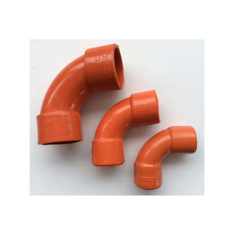 Rosco Electrical Pvc Pipe Short Elbow Orange Conduit Elbow