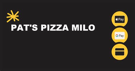 Pats Pizza Milo Milo Me 20 Park St Hours Menu Order