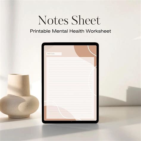 printable note sheet digital note paper customizable note pages instant