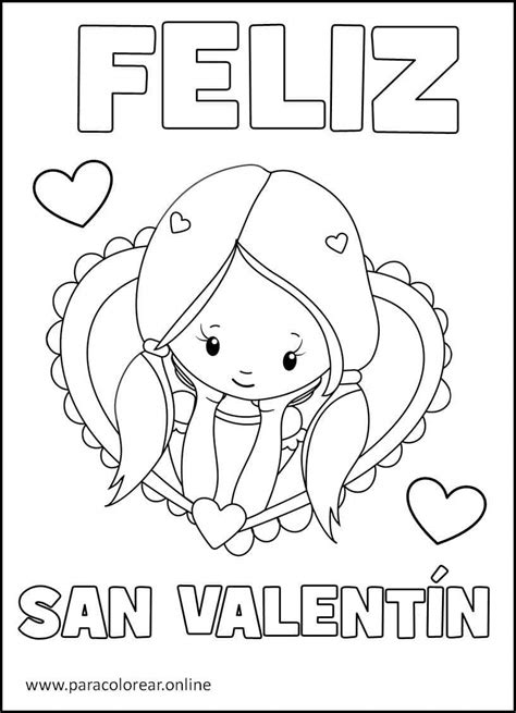 Dibujos del Día de San Valentín para Colorear Imprimir y Pintar