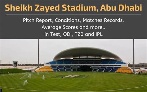 Uae Cricket Grounds Matches Records Average Scores Pitch Report