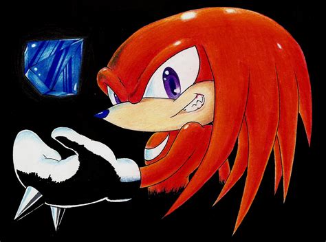 Knuckles Blue Emerald Remastered By Dash The Cheetah On Deviantart