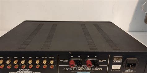 英國MUSICAL FIDELITY ELEKTRA E10 INTEGRATED AMPLIFIER 音響器材 音樂播放裝置 MP3及