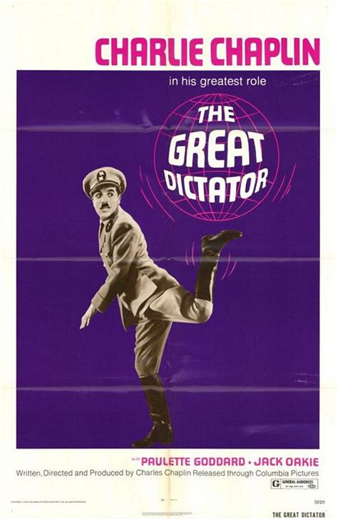 The Great Dictator Movie Poster (#1 of 3) - IMP Awards