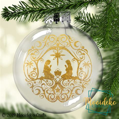 Nativity Floating Christmas Ornament Mooideko Crafts