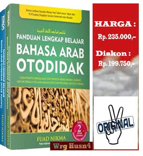 Jual Buku Panduan Lengkap Belajar Bahasa Arab Otodidak Set Jilid Di