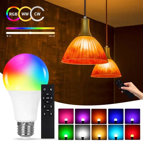 L Mpada LED Inteligente Tuya Bluetooth RGB Regul Vel CW WW 220V 2 4G