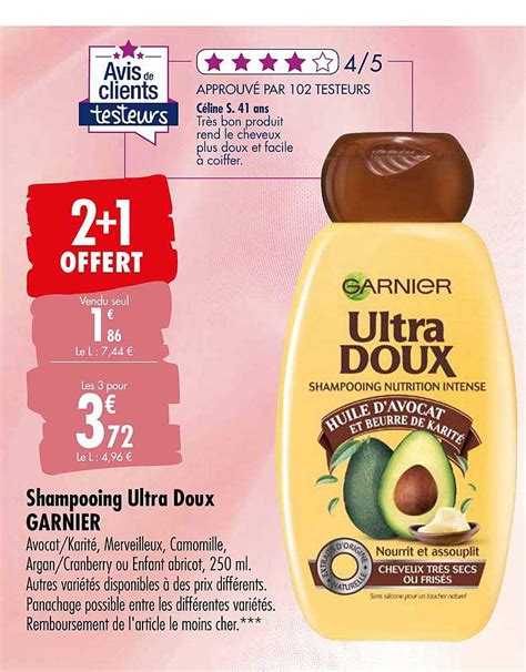 Promo Shampooing Ultra Doux Garnier Chez Carrefour ICatalogue Fr