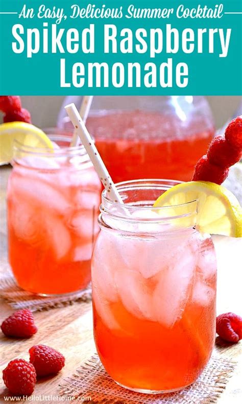 Spiked Raspberry Lemonade Recipe Lemonade Recipes Raspberry