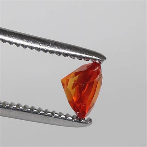 Natural Orange Sapphire Padparadscha 1 90 Ct Square Certified Gemstone