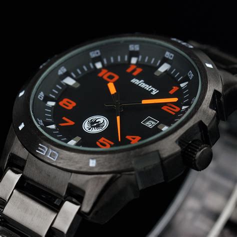 INFANTRY watch mode herren Uhr Armbanduhr Herrenuhr Schwarz Datum ...