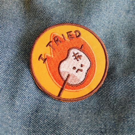 Camping Iron on Embroidered Cute Patches - Etsy