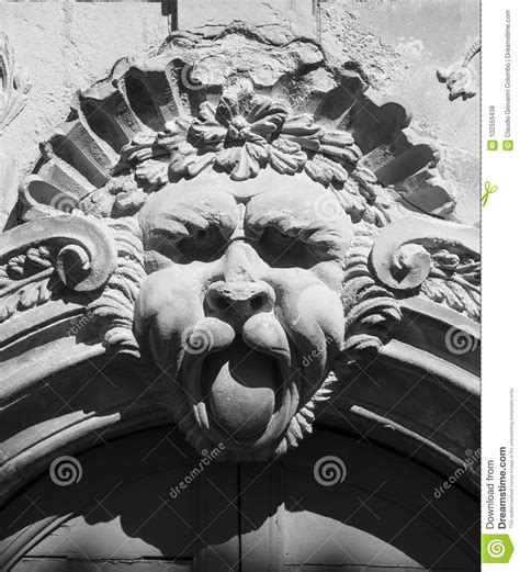 Sant Ippolito Fossombrone Marches Door Of Historic Palace Stock Photo