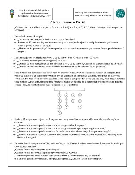 Probabilidad Y Estadistica Practica Segundo Parcial Pr Ctica