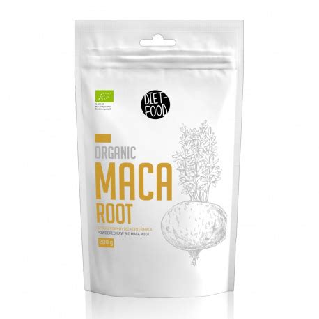 Diet Food Organic Maca Root Sproszkowany bio korzeń maca 200g 24