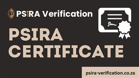 Psira Certificate