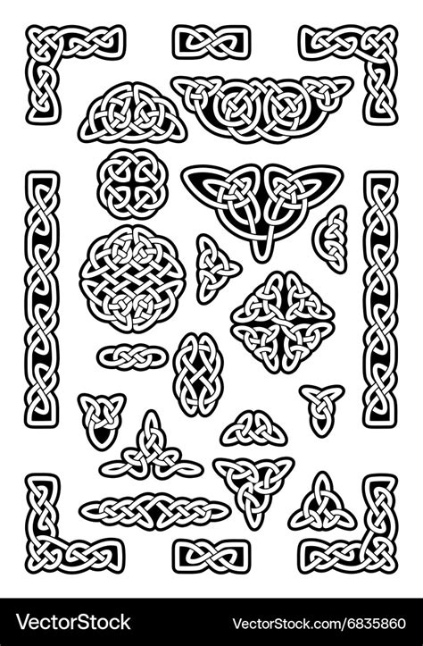 Celtic Knots Collection Royalty Free Vector Image