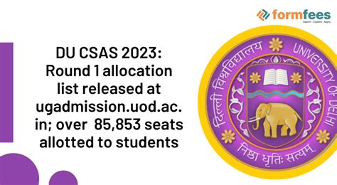 Du Csas Round Allocation List Released At Ugadmission Uod Ac In