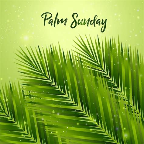 Premium Vector Palm Sunday Background