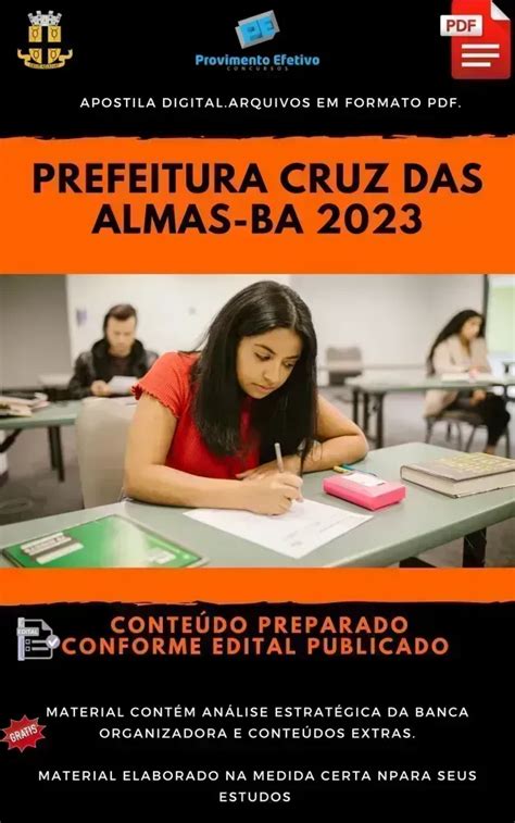 Provimento Efetivo Concursos Apostila Pref Cruz Das Almas Ba