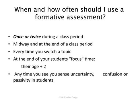 10 Quick Formative Assessments Ppt