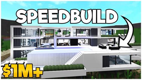 Bloxburg Speed Build Huge Modern Mansion