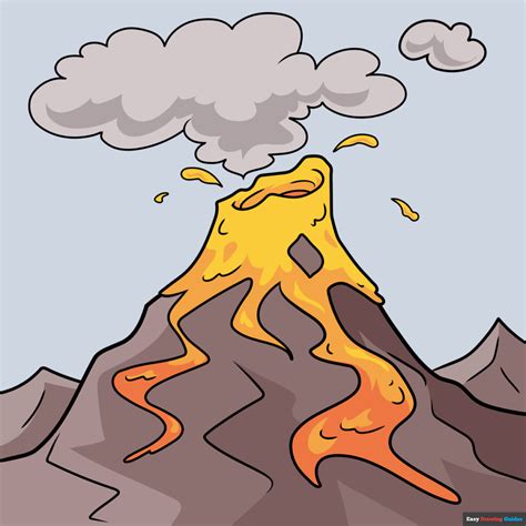 Share 192+ volcanic eruption drawing latest - nanoginkgobiloba.vn