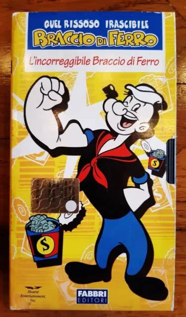 Braccio Di Ferro Popeye L Incorreggibile Vhs Originale Eur