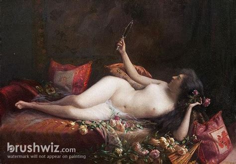 Nude On The Sofa By Delphin Enjolras Oil Painting Reproduction