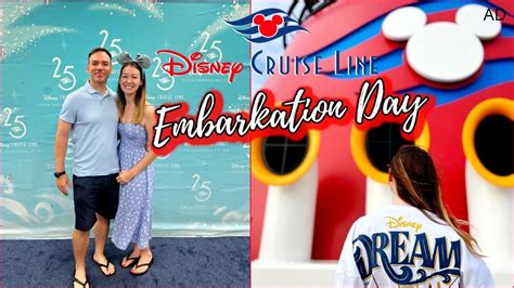 Disney Cruise Line Embarkation Day Vlog Boarding The Disney Dream At