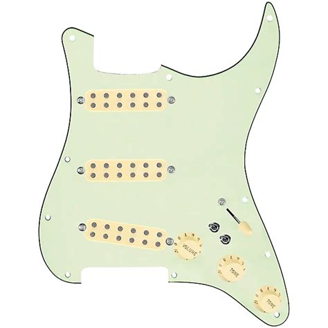 920d Custom Polyphonic Loaded Pickguard For Strat With Aged White Pickups And Knobs And S7w 2t