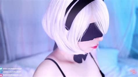 Cosplayer Dressed As B From Nier Automata Sucking Cock And Fucking Pov