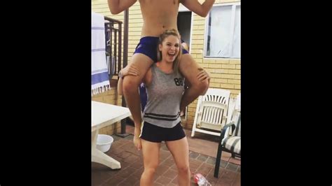 Lift Carry Australian Teen Muscle Girl Squats A 85kg Guy Youtube