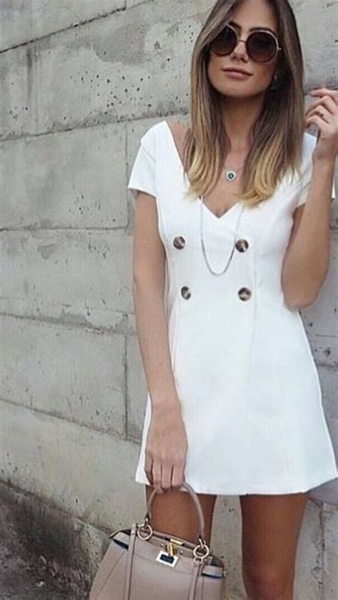 Pin De Beth Luc Em Look Branco Whites Roupas Vestidos Look Branco