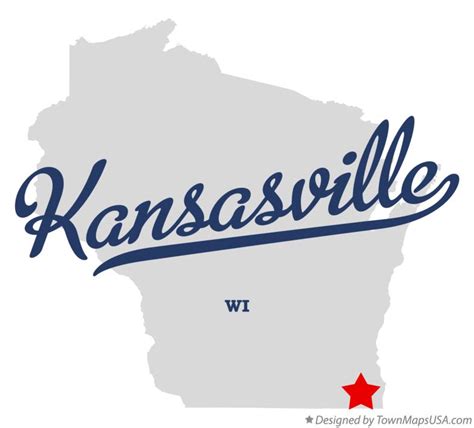 Map of Kansasville, WI, Wisconsin