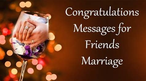 Congratulations Messages for Friends Marriage