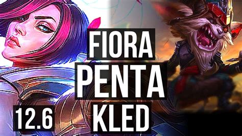 Fiora Vs Kled Top Penta 6 Solo Kills 300 Games 1347 Kr