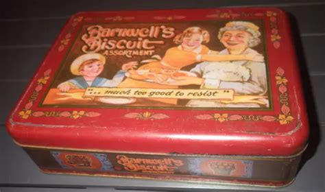 Ancienne Boite Biscuits En M Tal Barnwell S Eur Picclick Fr