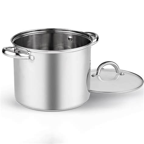 Cook N Home Stockpot With Lid Basic Stainless Steel Soup Pot And Reviews