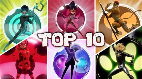 TOP 10 MEJORES TRANSFORMACIONES DE MIRACULOUS LADYBUG YouTube