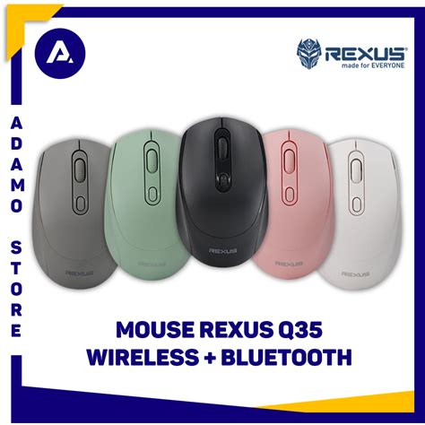 Jual Mouse Wireless Bluetooth Rexus Q Silent Click Office Mouse