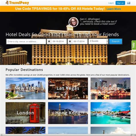 10 45 Off Travelpony Worldwide Hotel Bookings Ozbargain