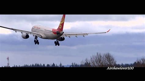 Hainan Airlines Airbus A B Landing Sea Tac Youtube