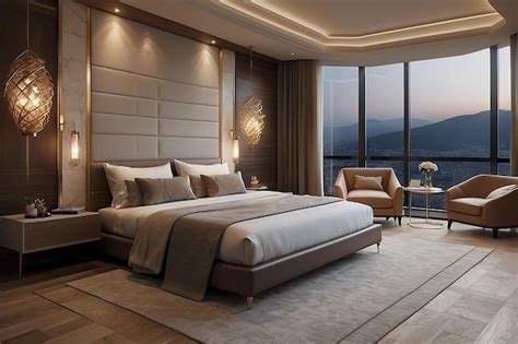 Premium Photo | Luxury bedroom in hotelbedroom