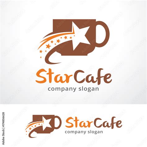 Star Cafe Logo Template Design Vector Emblem Design Concept Creative