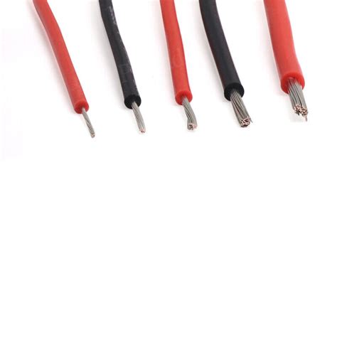 Silikonkabel Hoch Flexibel Kabel Awg Rot Schwarz Wei