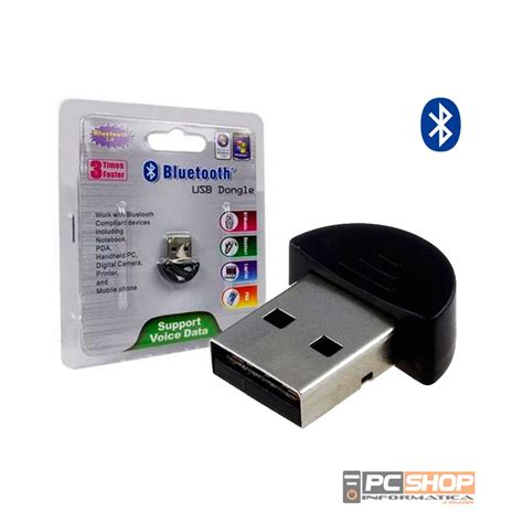 Adaptador Bluetooth Usb Dongle Para Pc E Notebook Pcshop Inform Tica