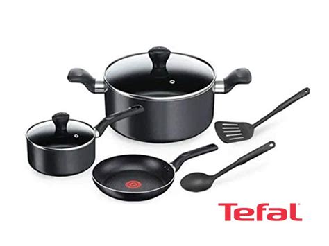 Tefal Aluminum Super Cook Non Stick Pots And Pans Cooking Set Pcs