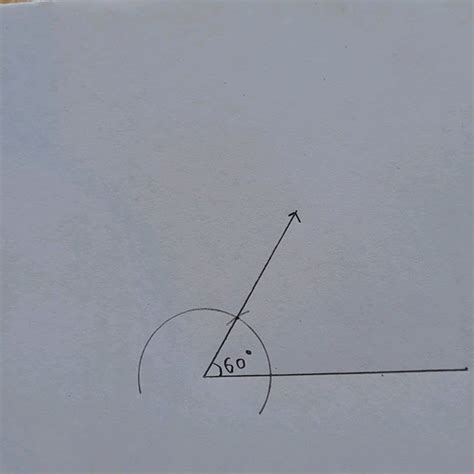 How To Construct A 60 Degree Angle Using Compass L 60° Angle Geometry Construction Youtube